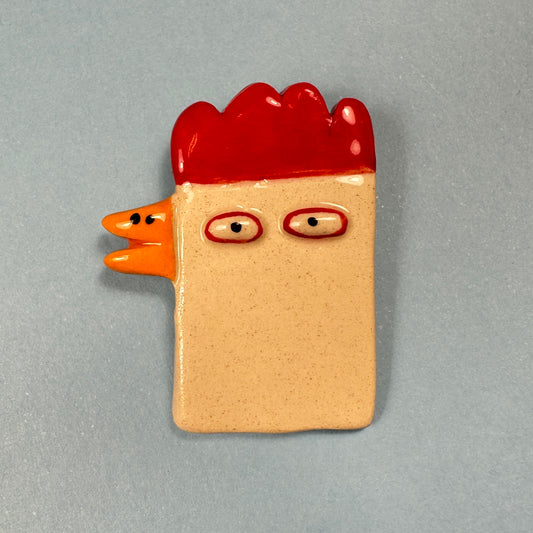 Brooch "Chicken"