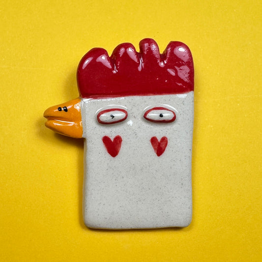 Brooch "Chicken"