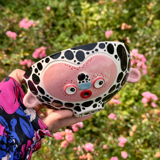 Spotted Bowl with Ears, 460ml