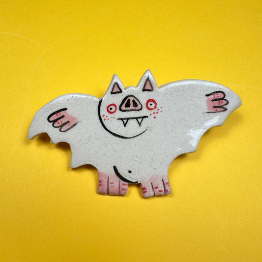 Brooch "Albino Bat"