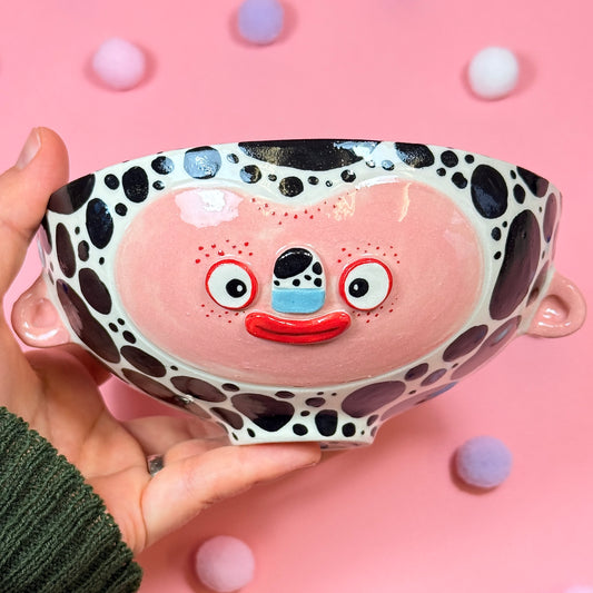 White Spotted Bowl, 440ml