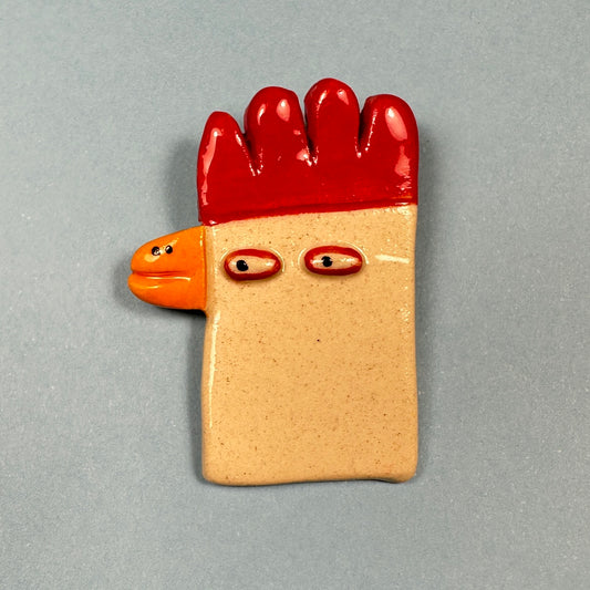 Brooch "Chicken"