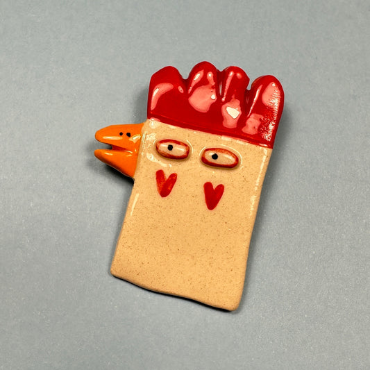Brooch "Chicken"