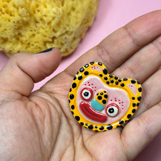 Ceramic brooch