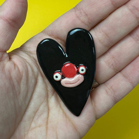 Brooch "Black Heart"