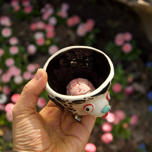 Tea bowl "Spotty dog with a brain", 85ml
