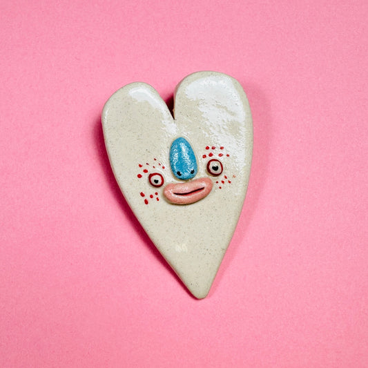 Brooch "White Heart"