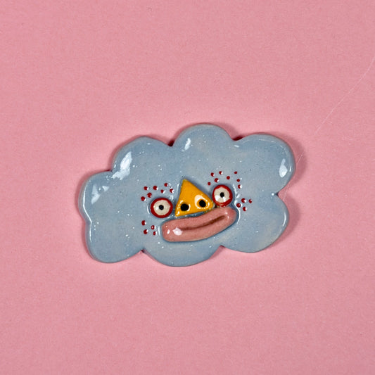 Ceramic Brooch "Little Cloud"