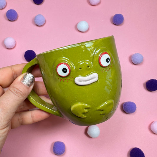 Миниатюрная кружка "Лягушка и божья коровка", 235мл
