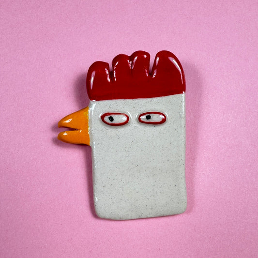 Brooch "Chicken"