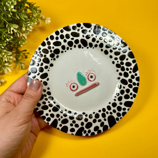 Miniature porcelain plate