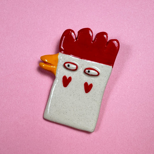 Brooch "Chicken"