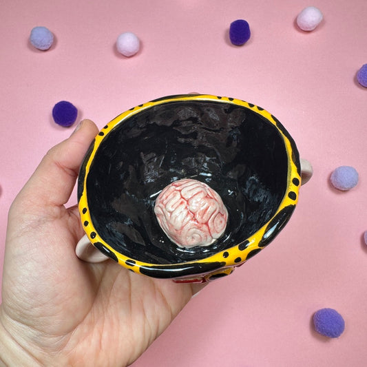 Spotted bowl with a brain, 140ml