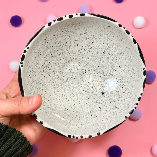 White Spotted Bowl, 440ml