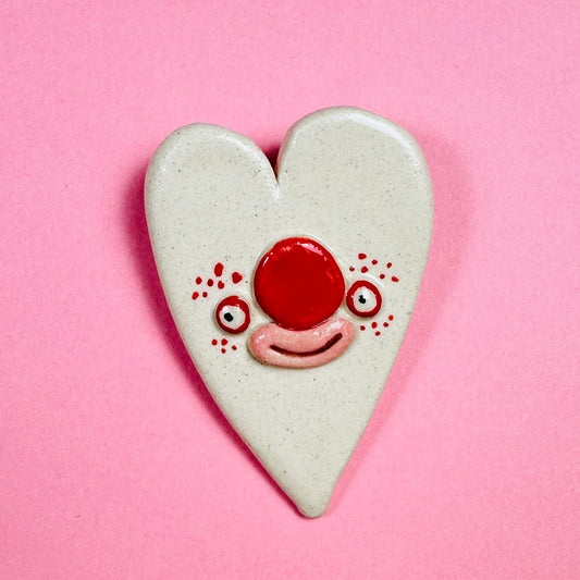Brooch "White Heart"