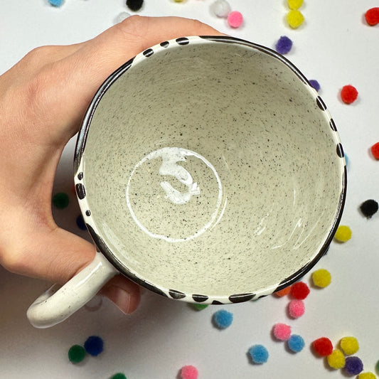 Spotted mug, 430ml