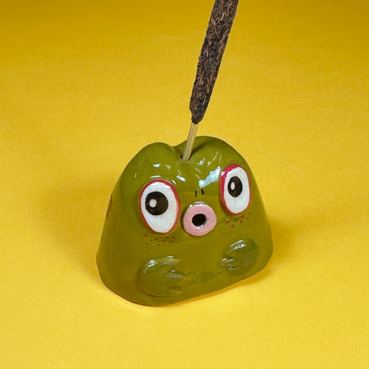 Incense Holder "Frog with Ladybug"