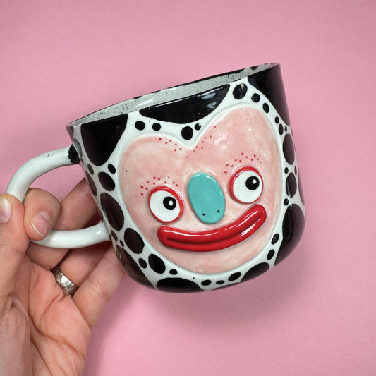 Spotted mug, 360 ml