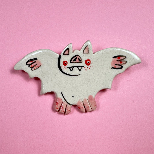 Brooch "Albino Bat"