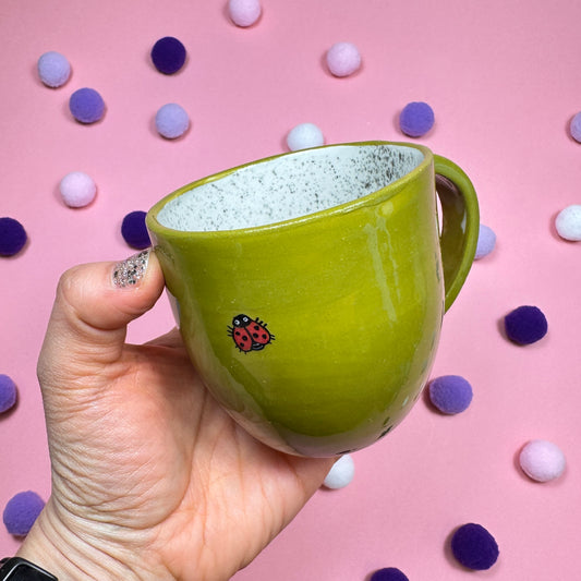 Миниатюрная кружка "Лягушка и божья коровка", 235мл