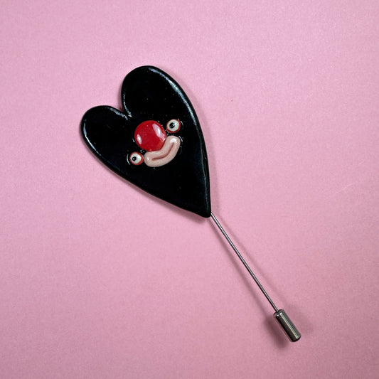 Brooch "Black Heart"