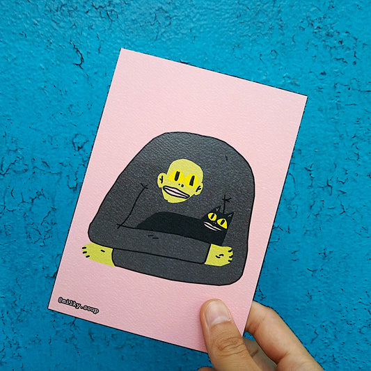Postcard "Black Cat"