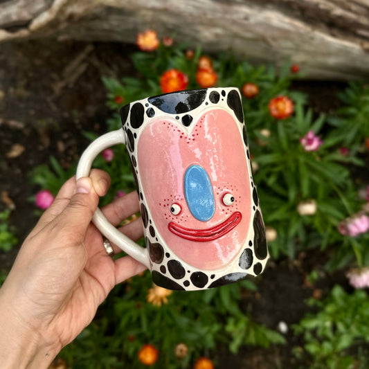 Ceramic mug "Spotted monkey", 575 ml