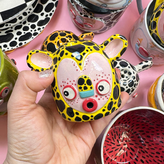 Дымящая башка, подставка для конусных благовоний