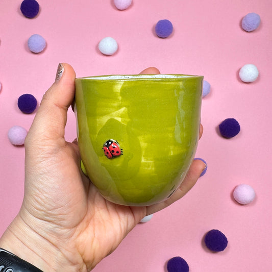 Миниатюрный стакан "Лягушка и божья коровка", 210мл