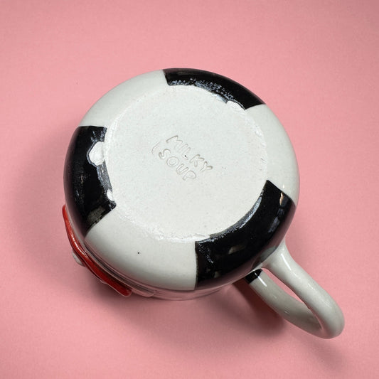 Checkered mug, 350ml