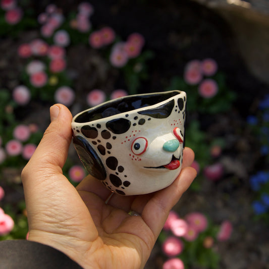 Tea bowl "Spotty dog with a brain", 85ml