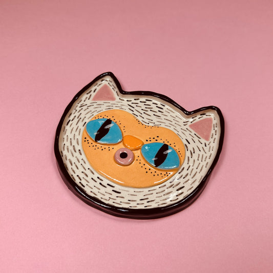 Incense and jewelry holder "Cat"