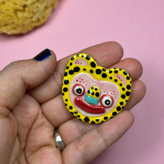 Ceramic brooch
