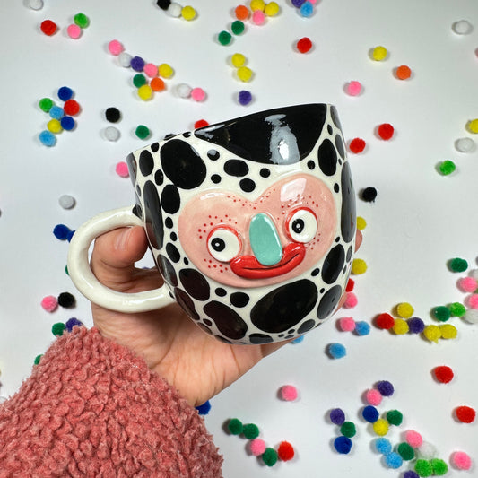 Spotted mug, 430ml