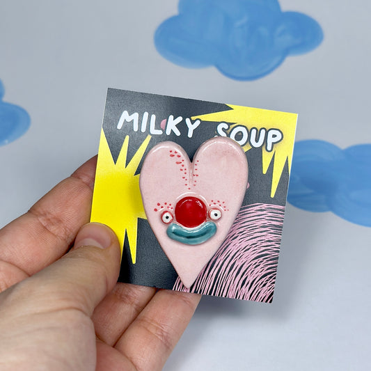 Ceramic pin "Heart" 
