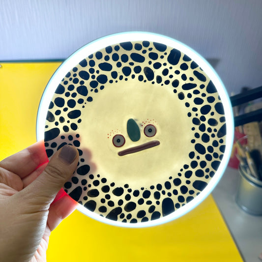Miniature porcelain plate